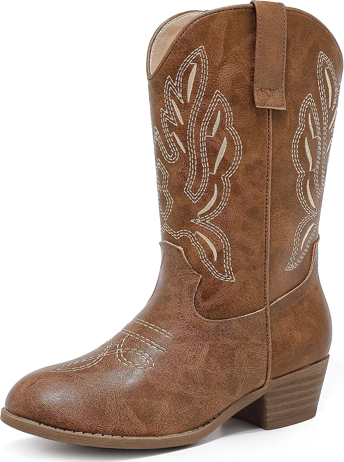 Детские сапоги для девочек с принтом Cowgirl Boots LAURMOSA, Light Brown