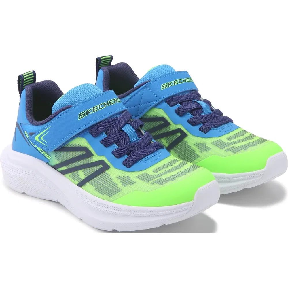 Детские кроссовки Microspec Velocity Skechers, Blue/Green