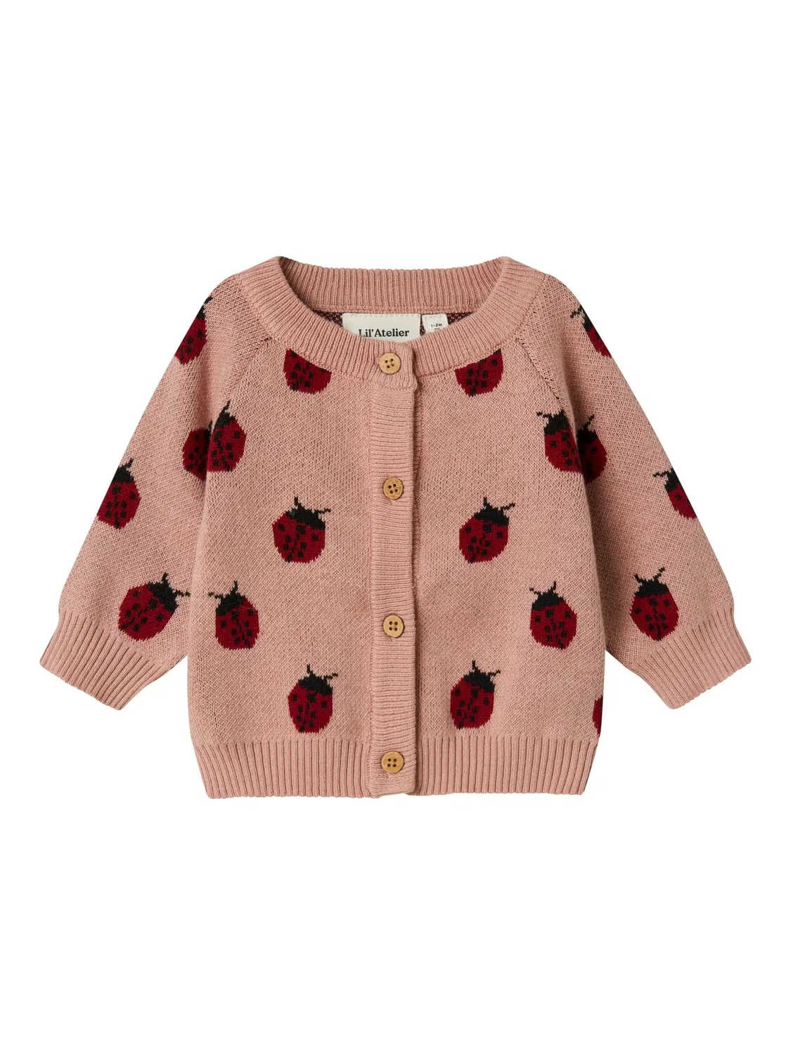 Кардиган вязаный NBFLULIO KNIT CARD LIL Name It, розовый