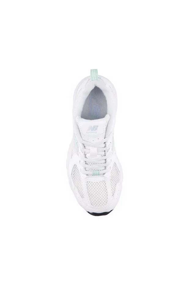 Детские спортивные кроссовки для девочек с принтом New Balance, White — фото 3