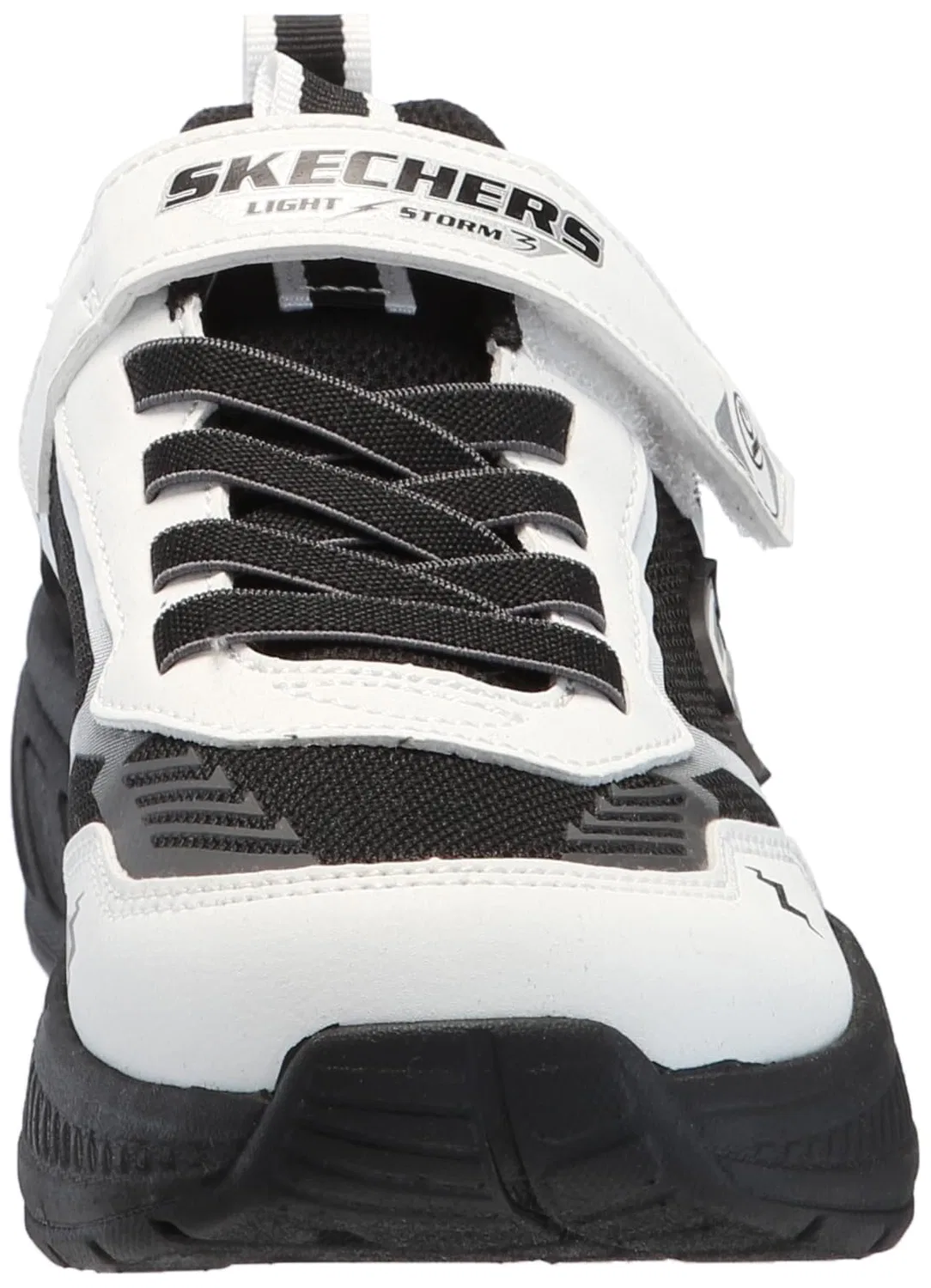 Детские кроссовки для мальчиков с подсветкой Light Storm 3 Skechers, White Black — фото 2