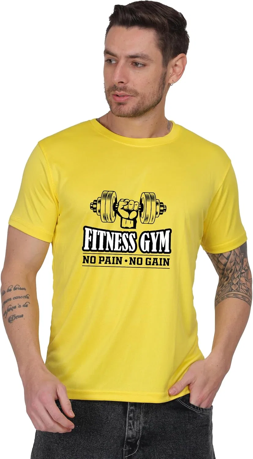 Мужская футболка Regular Fit Graphic Design, Yellow