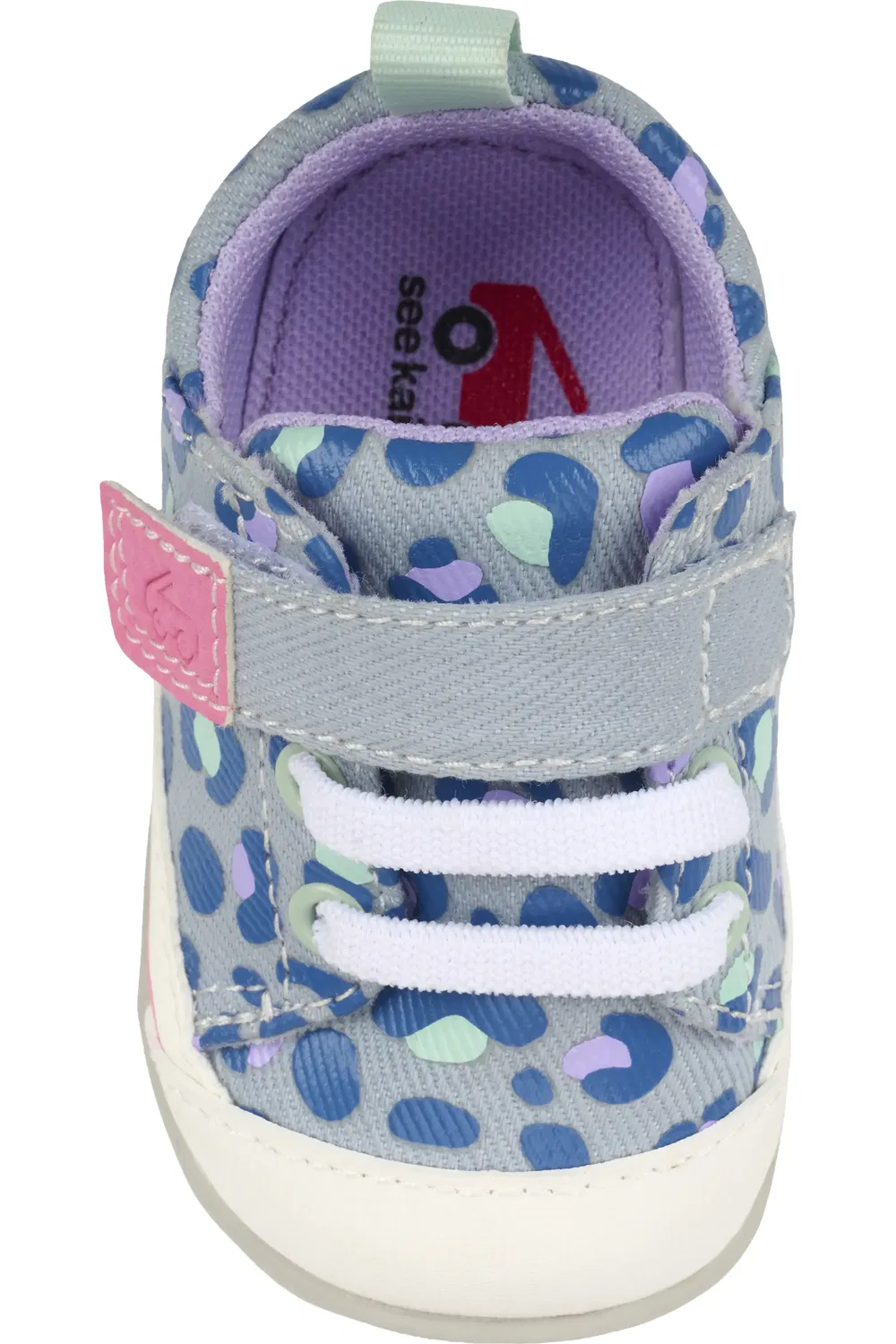 Кроссовки детские для малышей Mini Stevie See Kai Run, Sky Blue/Leopard — фото 4