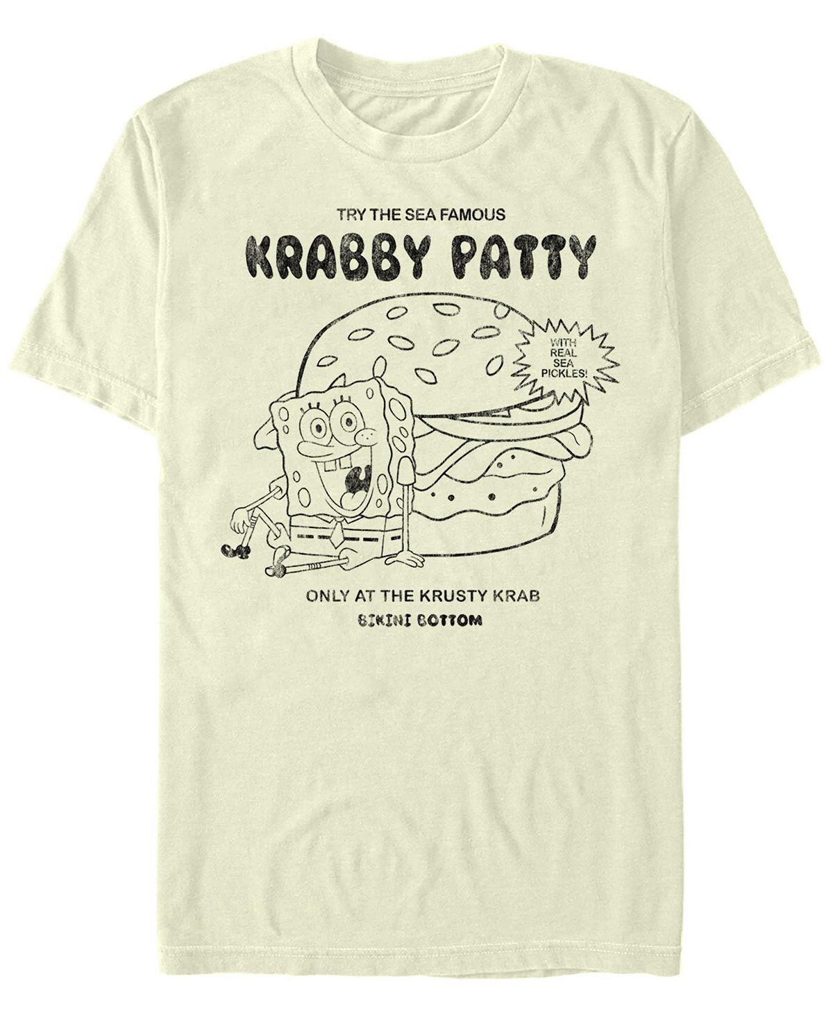 

Мужская футболка с круглым вырезом и короткими рукавами с надписью krabby patty advertisement Fifth Sun, Серый, Мужская футболка с круглым вырезом и короткими рукавами с надписью krabby patty advertisement Fifth Sun