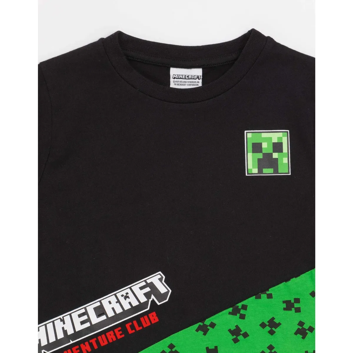 Детская футболка с принтом Creeper Minecraft, Black — фото 3