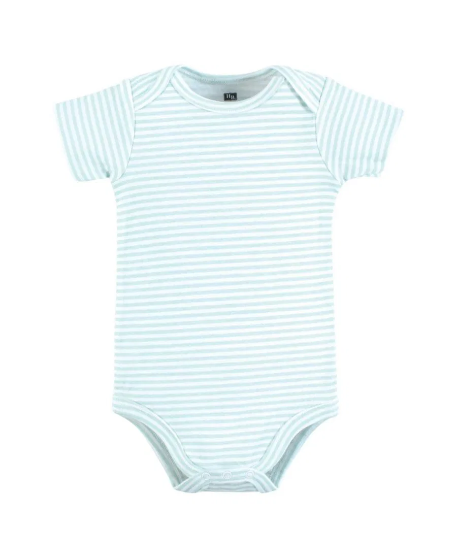 Комплект боди-комбинезонов из 3 предметов с принтом, модель Triple Pack Hudson Baby, Mint Navy Cuter Version — фото 2
