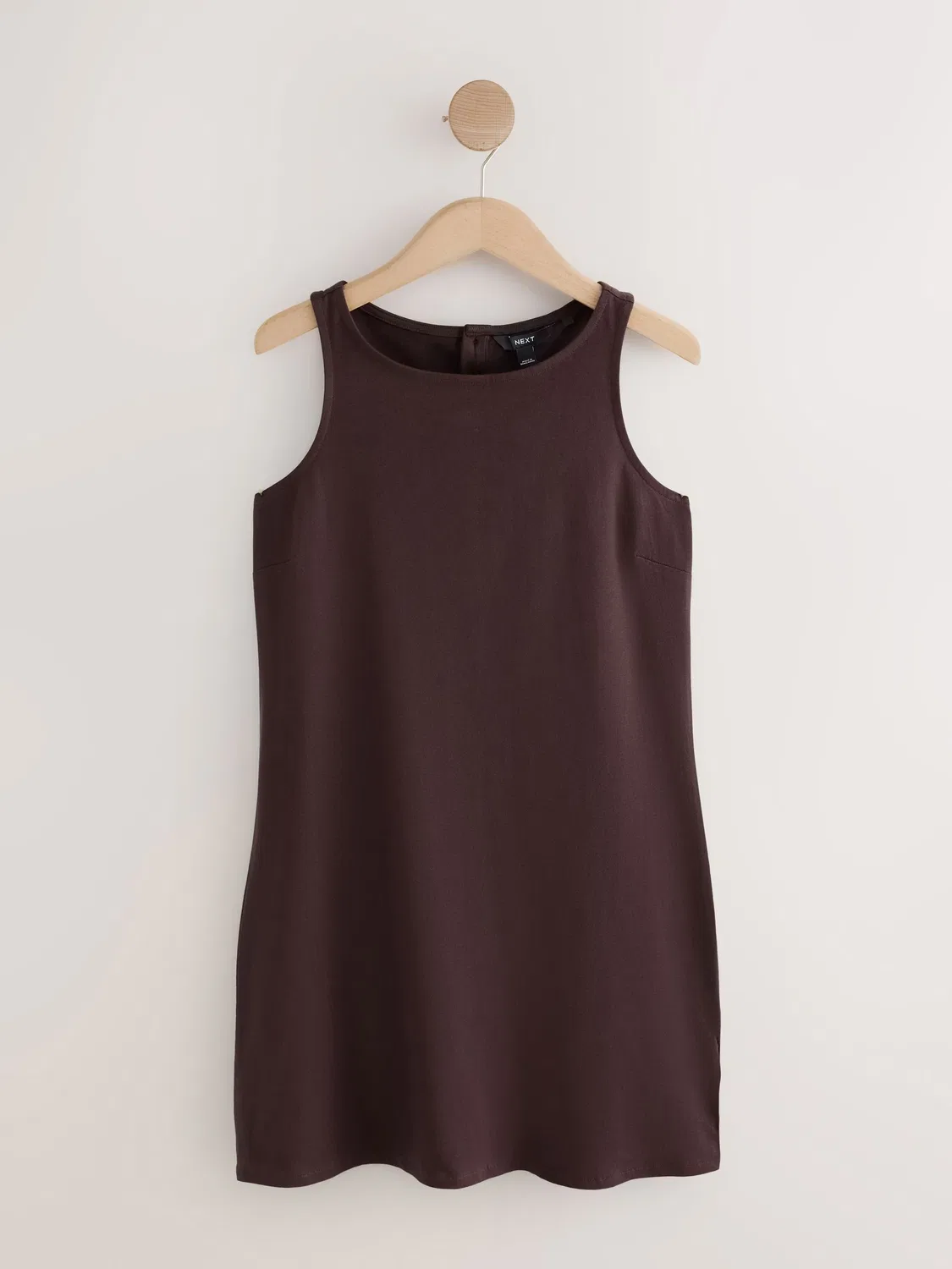 Платье-футляр Jersey Shift Dress Next, шоколадно-коричневый — фото 4