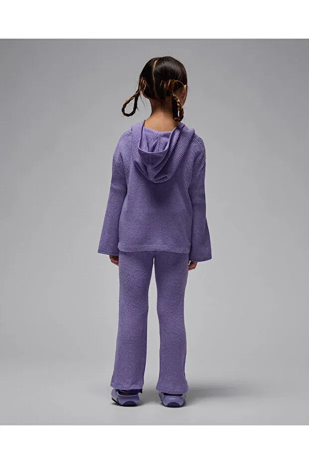 Детский спортивный комплект для девочек с длинным рукавом Jordan Girls' Tracksuit Set Nike, Lila — фото 2