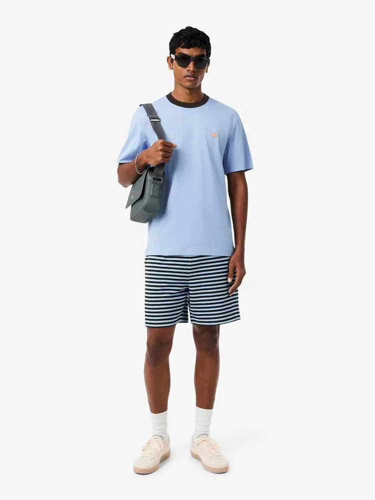 Футболка с контрастным воротником LACOSTE TH2323, Blue — фото 4