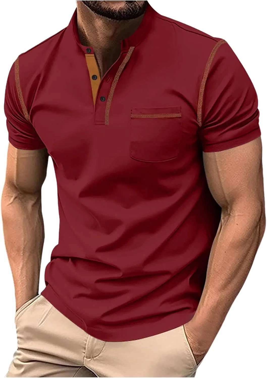 Мужское поло с коротким рукавом, Cotton Polo Shirts, Black