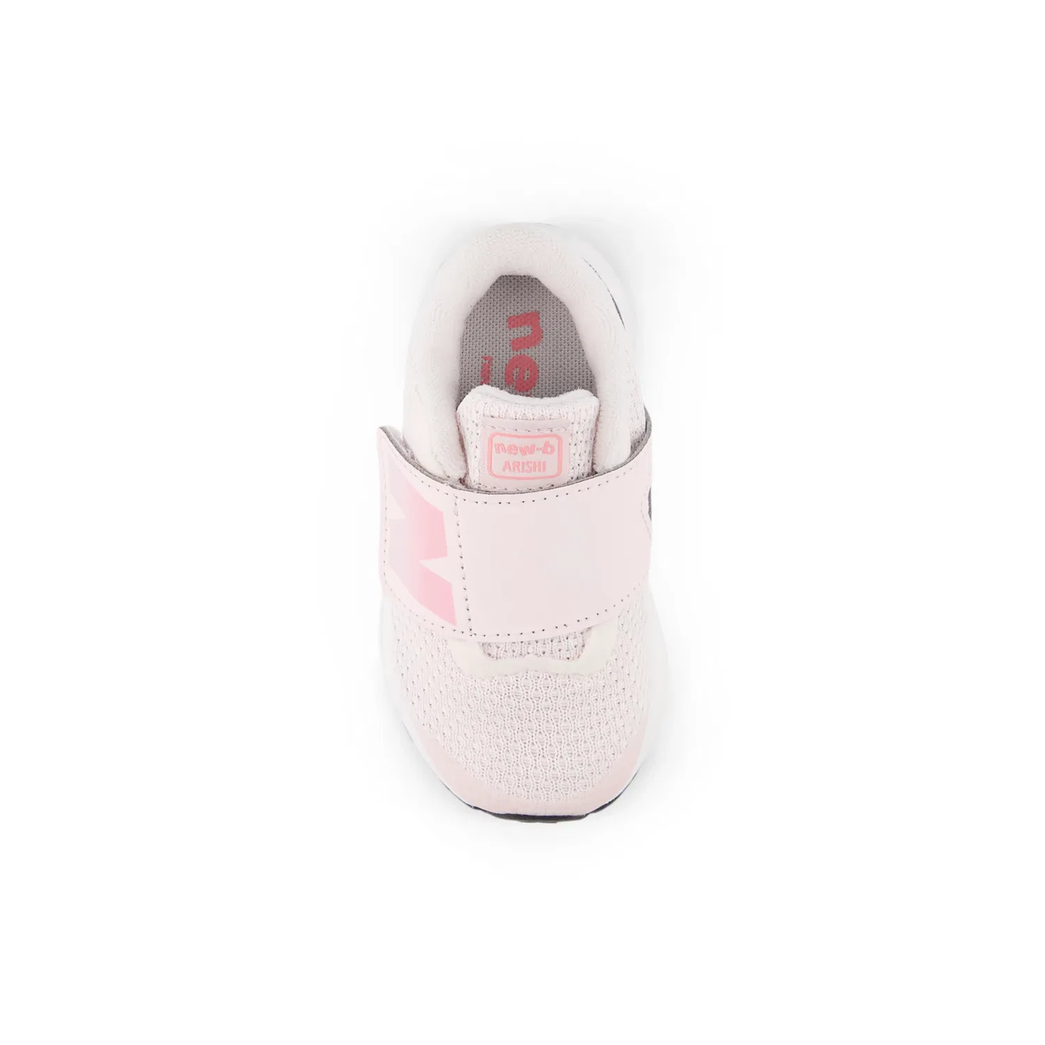 Детские кроссовки для бега с дышащим верхом Arishi Hook & Loop New Balance, Pink Salt With Double Bubble And Stone Pink — фото 4