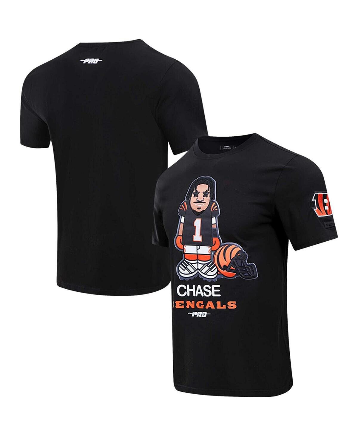 

Мужская футболка ja'marr chase black cincinnati bengals player avatar graphic Pro Standard, черный