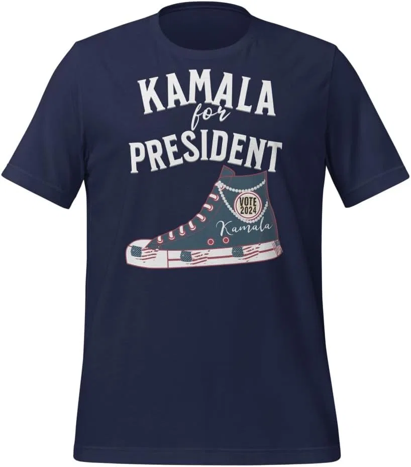 Футболка с принтом Kamala Harris for President, Navy