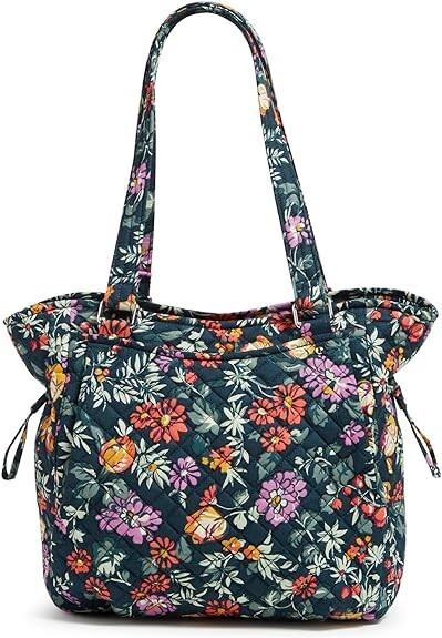 

Женская хлопковая сумочка-сэтчел Vera Bradley Glenna, цветочный/зеленый