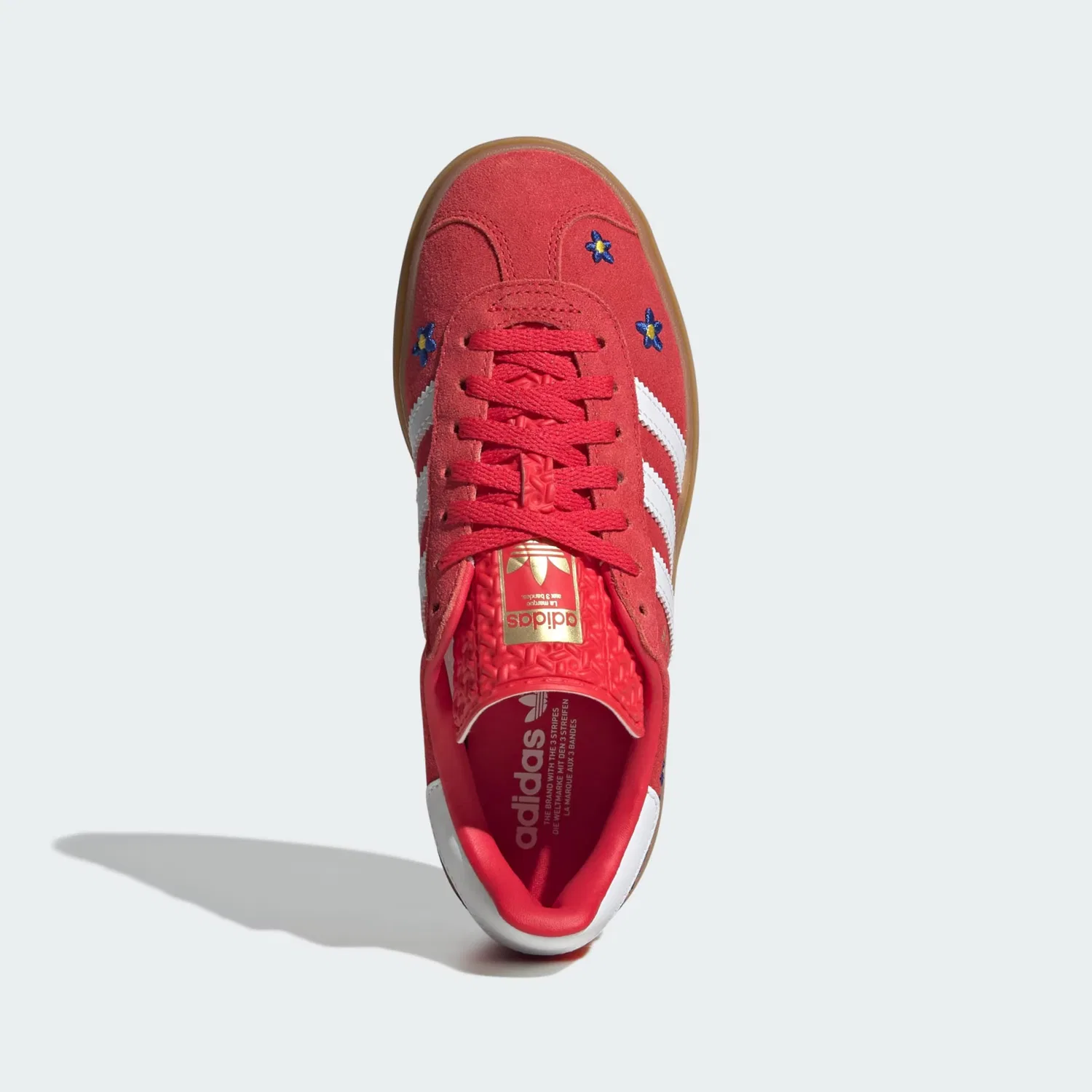Кроссовки Adidas Originals Gazelle Bold красного цвета — фото 3