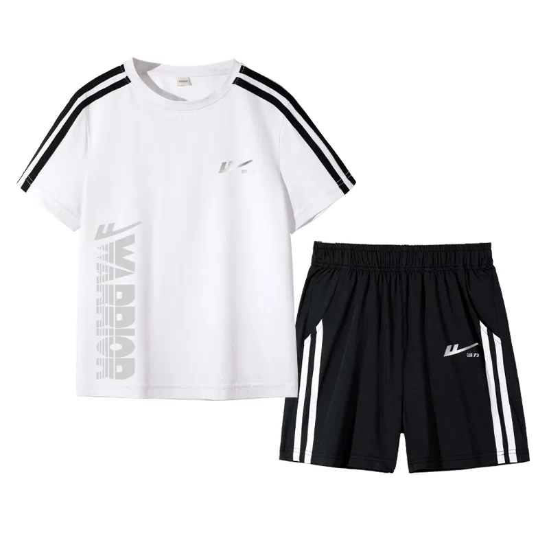 Детский спортивный комплект с принтом WARRIOR White/H Hero Reflective Silver K+H English Lower Right Reflective-Black/H Hero Reflective Silver K