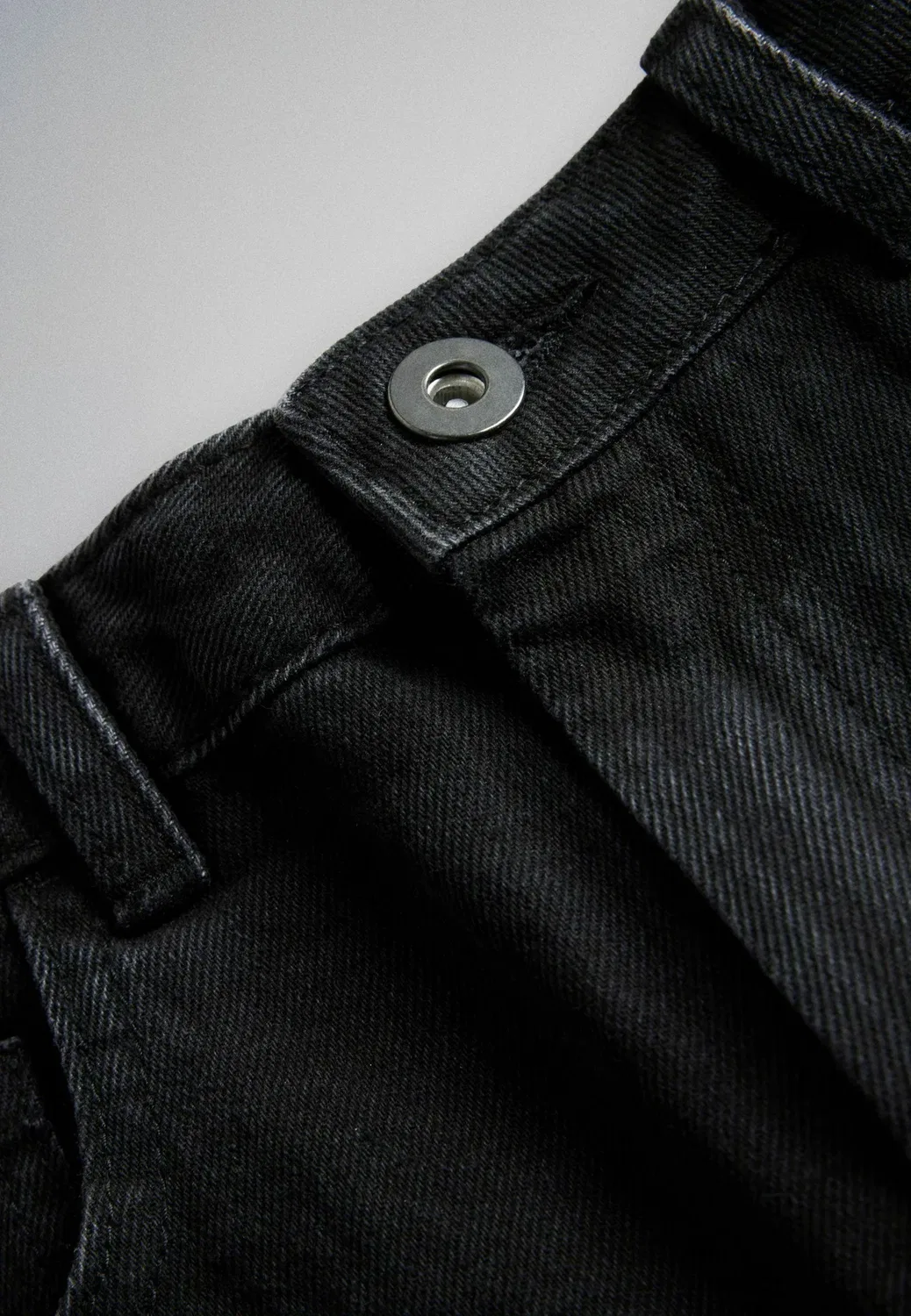 2 пары свободных джинсов унисекс - джинсы свободного кроя The Set, Black Grey — фото 4