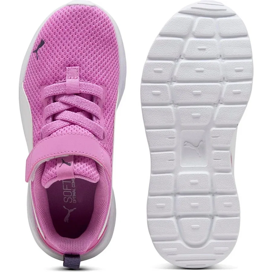 Детские спортивные кроссовки на липучках Anzarun Lite Puma, Розовый — фото 4