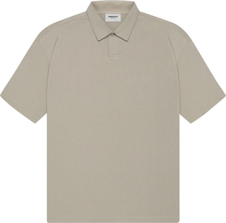 

Футболка Fear of God Essentials Short-Sleeve Polo 'Moss', зеленый