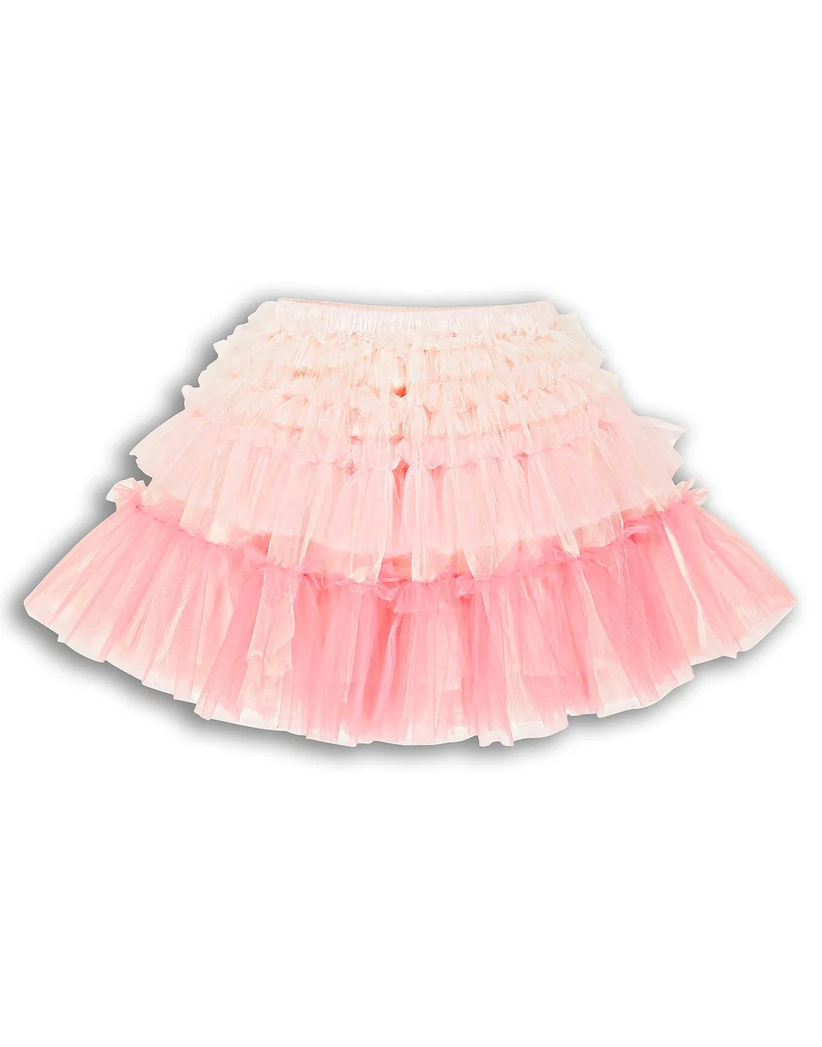 Детская юбка из фатина с воланами Tutu Du Monde, розовый