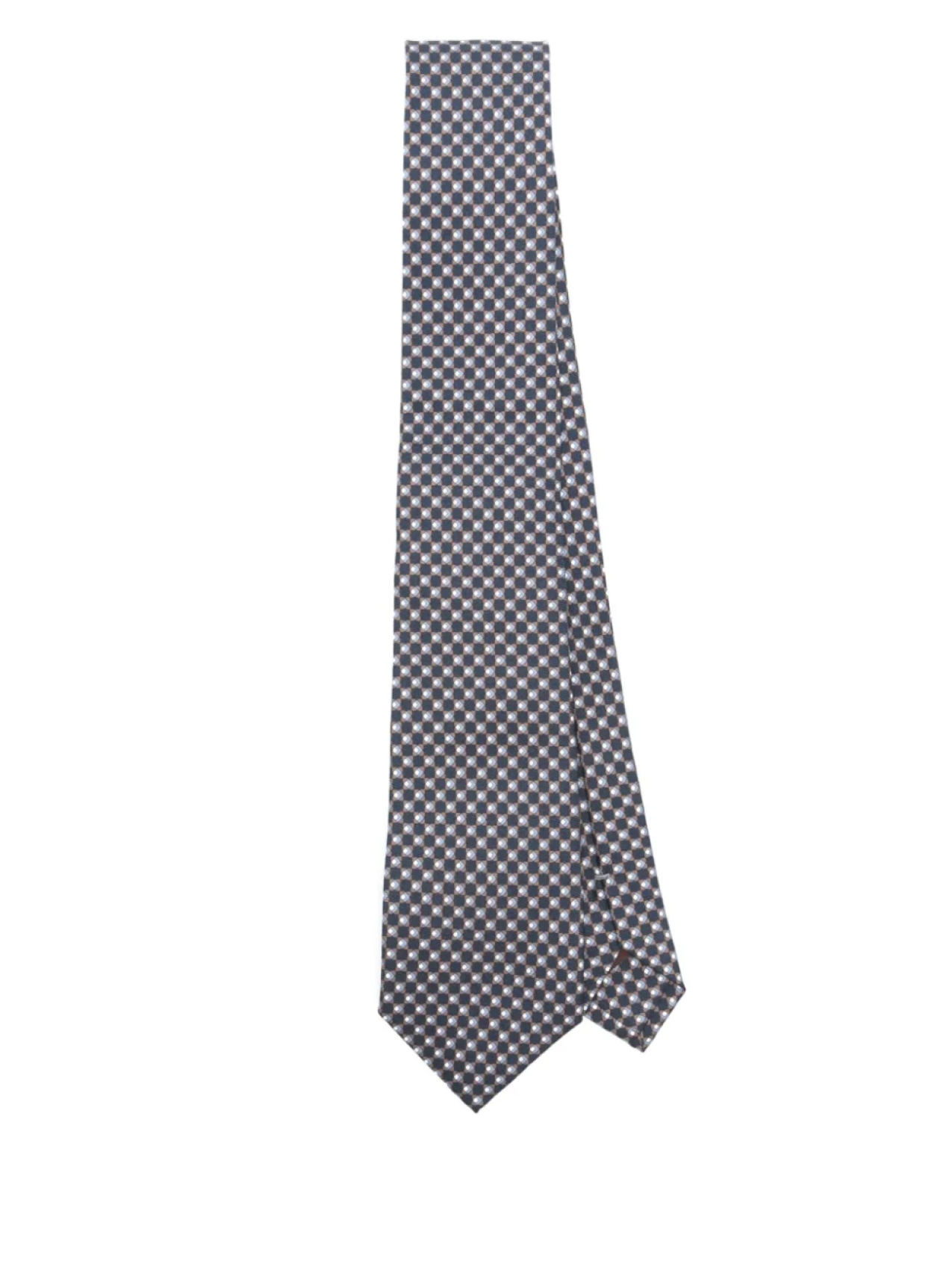 

Canali шелковый галстук с жаккардовым узором, синий