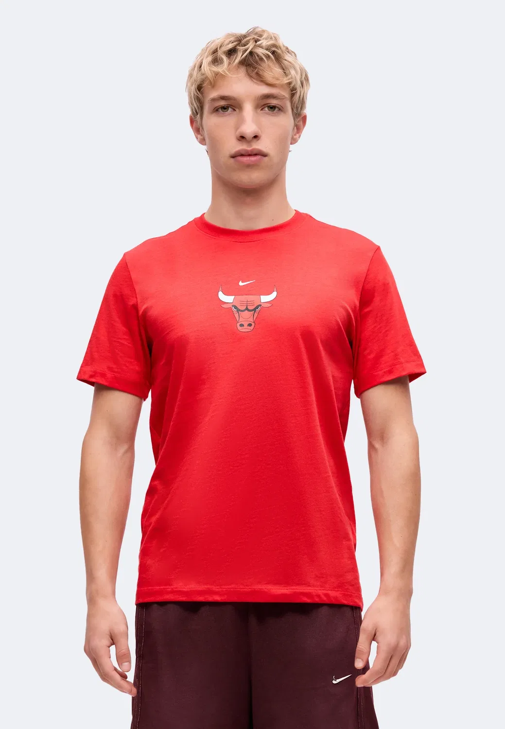 Футболка с логотипом команды Chicago Bulls (НБА) - клубная одежда Nike Performance, University Red