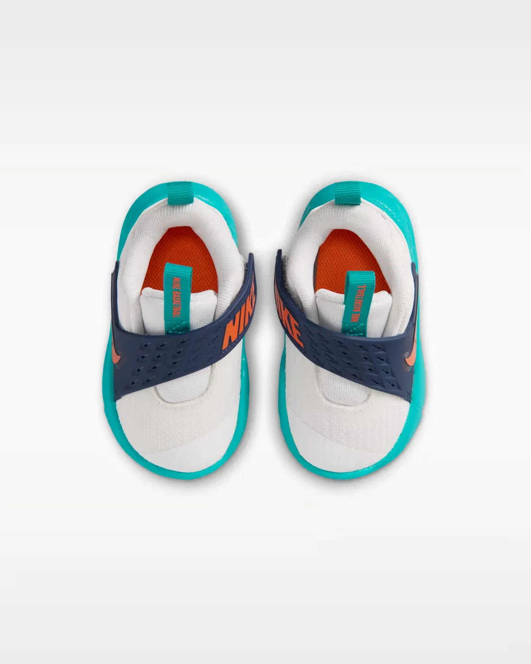 Детская/подростковая обувь Nike Team Hustle D 12, Summit White/Energy/Midnight Navy/Safety Orange — фото 4
