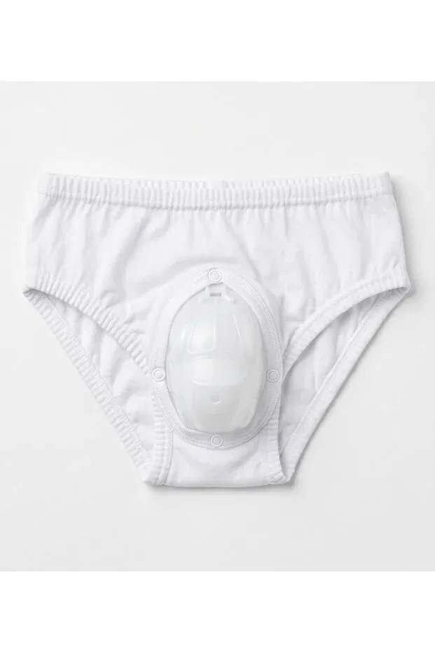 Детские трусы для мальчиков хлопковые с принтом машинок Daphkids, White — фото 2