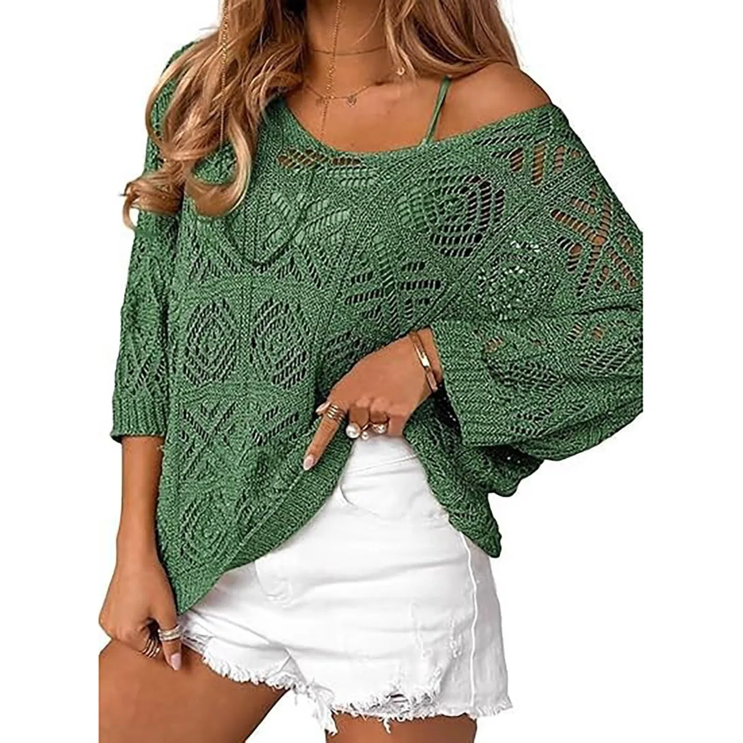 Женская туника с принтом Hippie Tunic, Verde Scuro