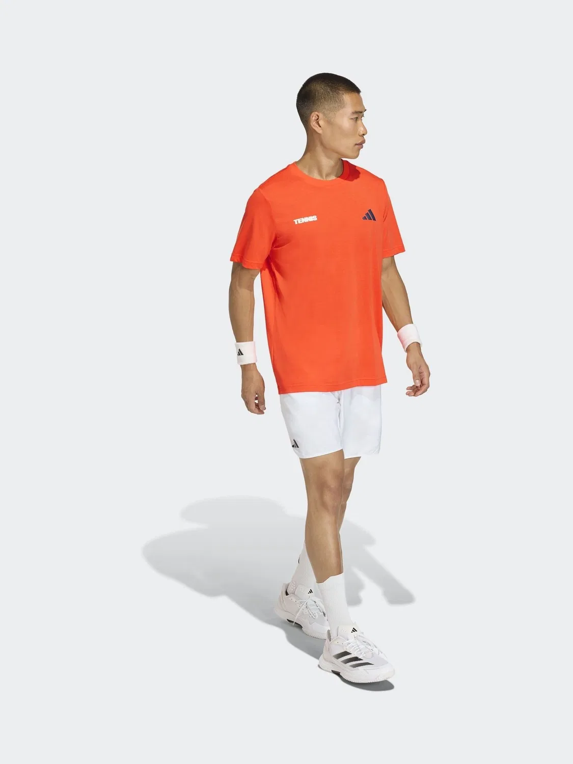 Футболка теннисная с принтом Hot Egg adidas, оранжевый — фото 3