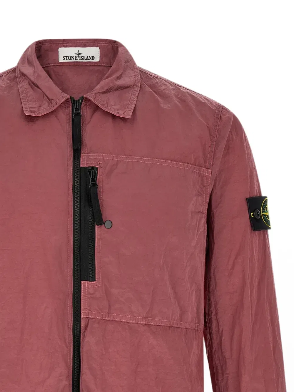 Рубашка-куртка на молнии Stone Island, розовый — фото 3