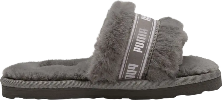 

Сандалии Puma Fluff Slide Little Kid Charcoal Grey, серый