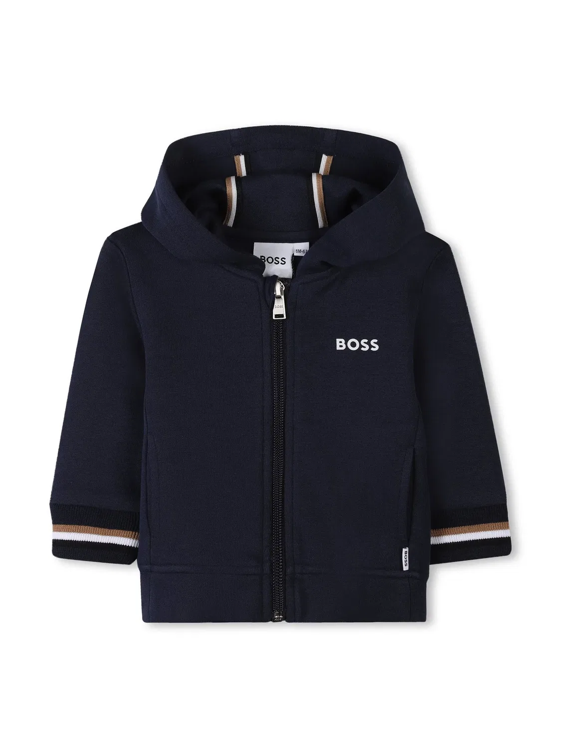 Комплект спортивной одежды с логотипом BOSS, темно-синий — фото 4