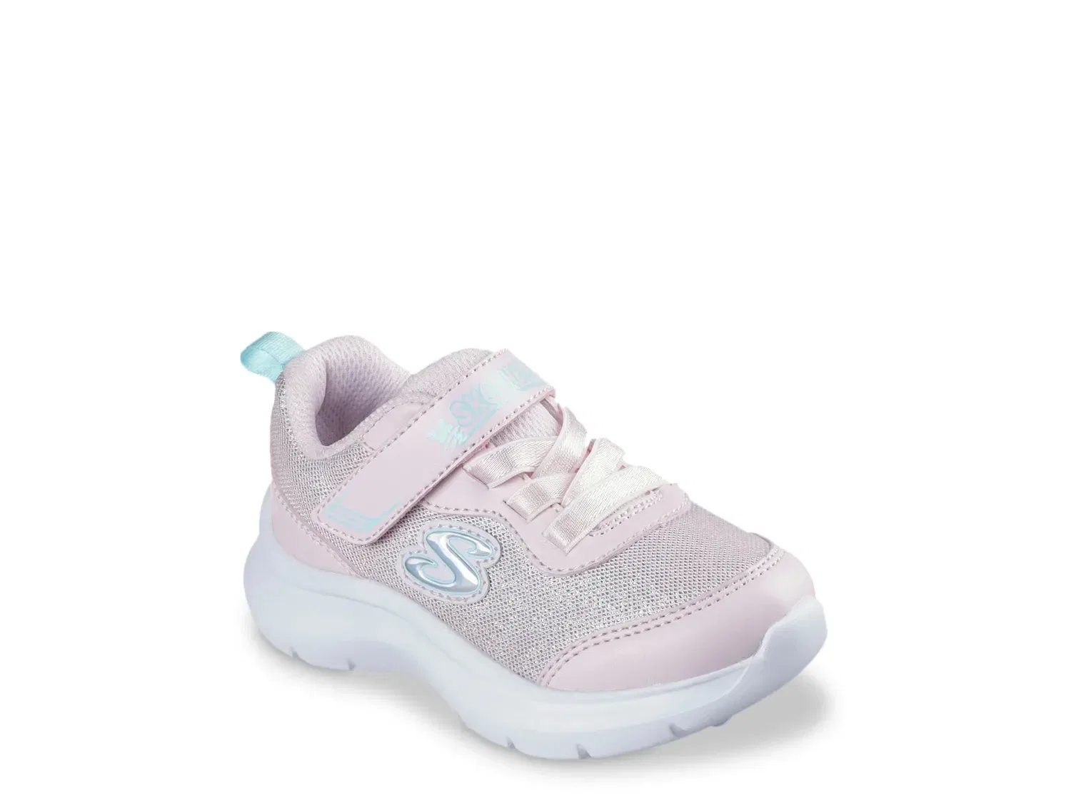 Кроссовки с блестящей сеткой Skech Fast, Skechers, светло-розовый