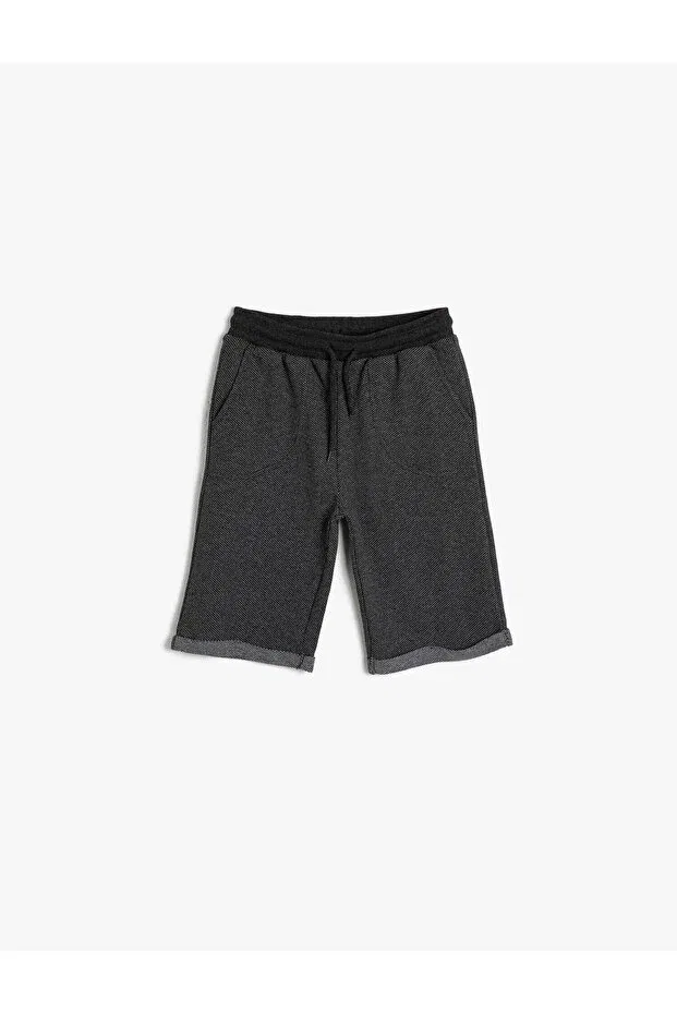 Детские шорты для мальчиков из пике Koton, Black