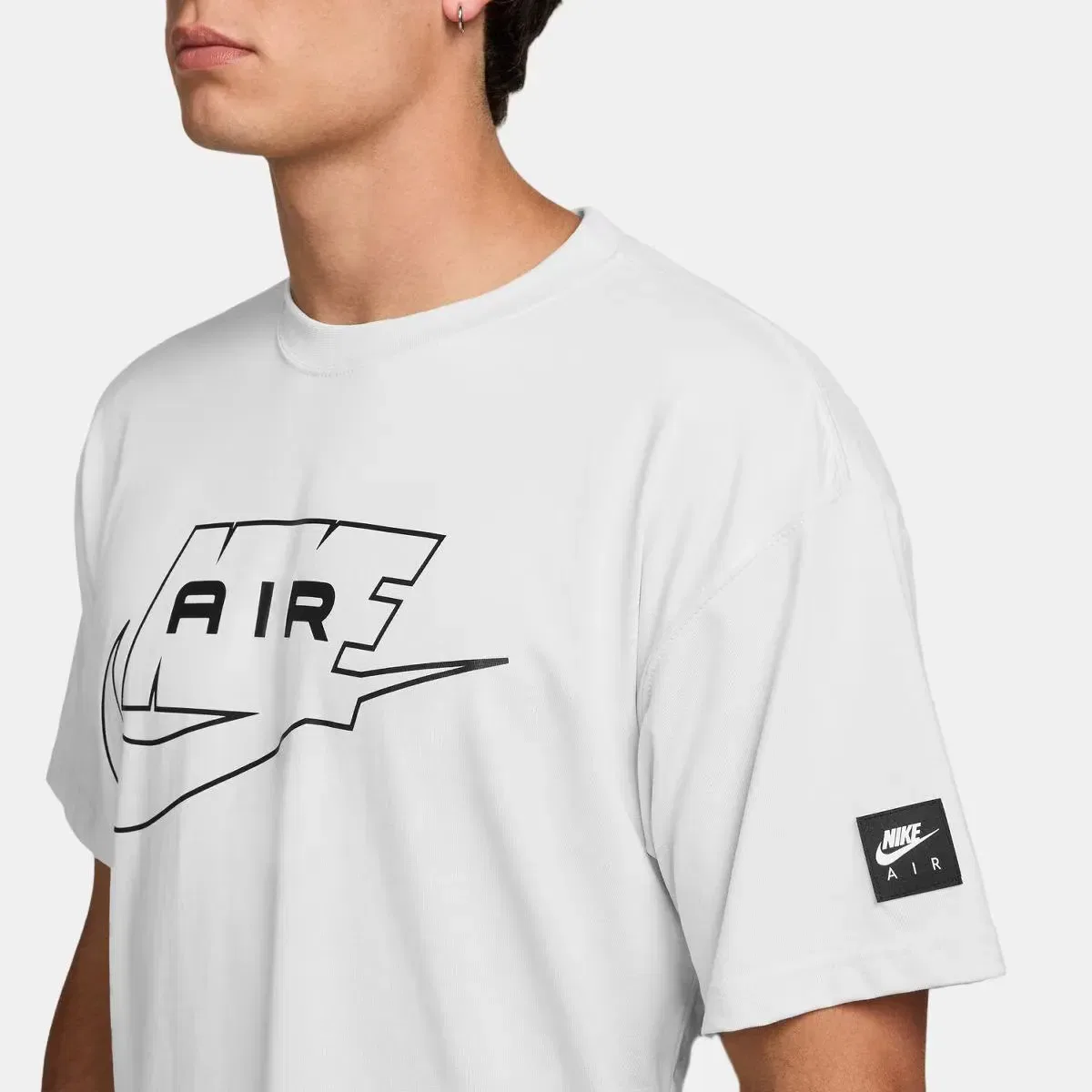 Мужская футболка с длинным рукавом Nike Air Nike, Белый — фото 3
