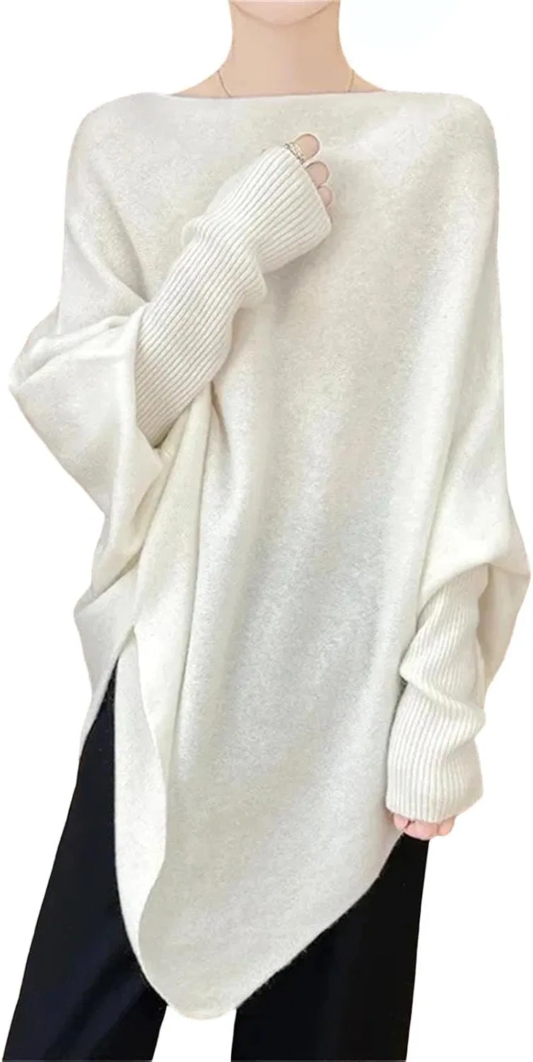 Женский свитер с высоким воротником, Warm Pullover, белый
