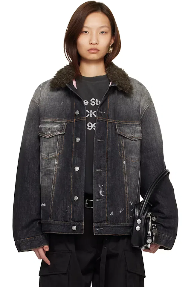 Джинсовая куртка с черной подкладкой Acne Studios