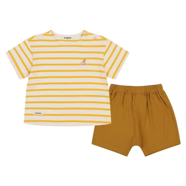 Детский костюм из полосатого трикотажа, rb 0902 Kangol Kids, оранжевый