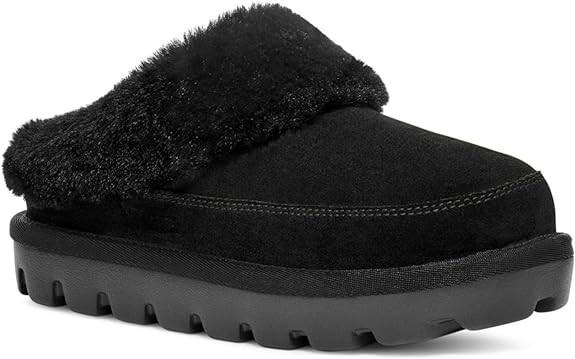 Женские тапочки UGG Tizzey Koolaburra с мехом, черный — фото 3