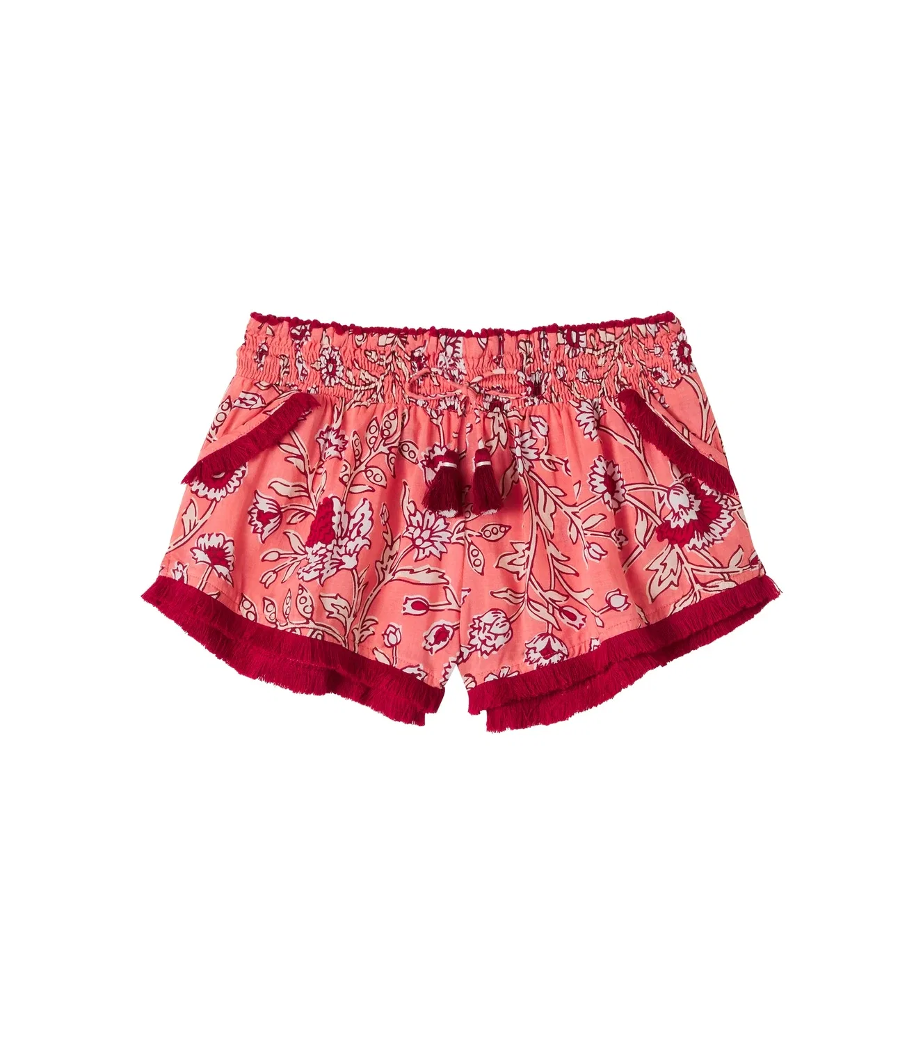 Шорты с цветочным принтом Lulu, Poupette St Barth Kids, розовый