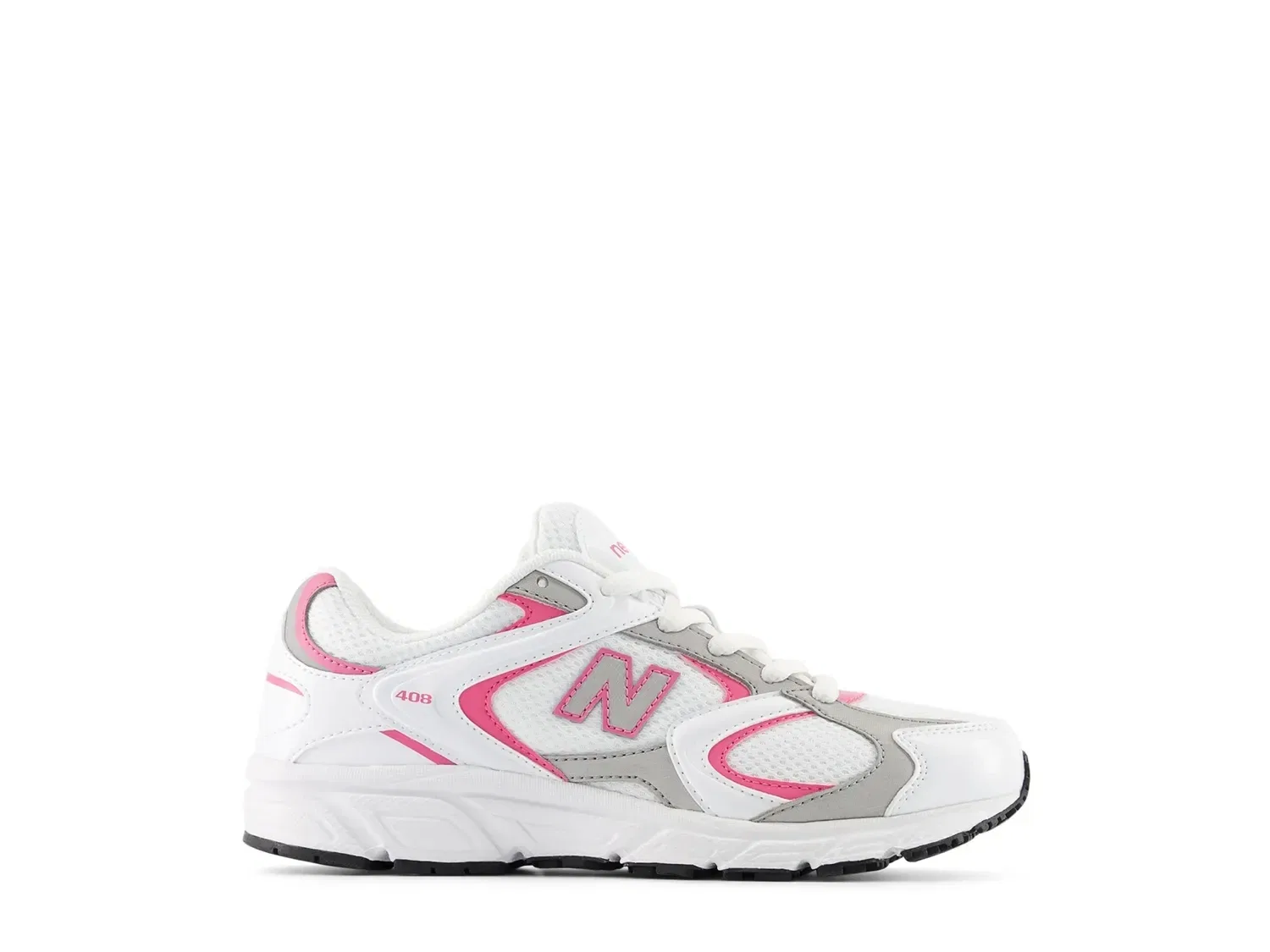 Кроссовки 408, New Balance, белый/розовый — фото 3