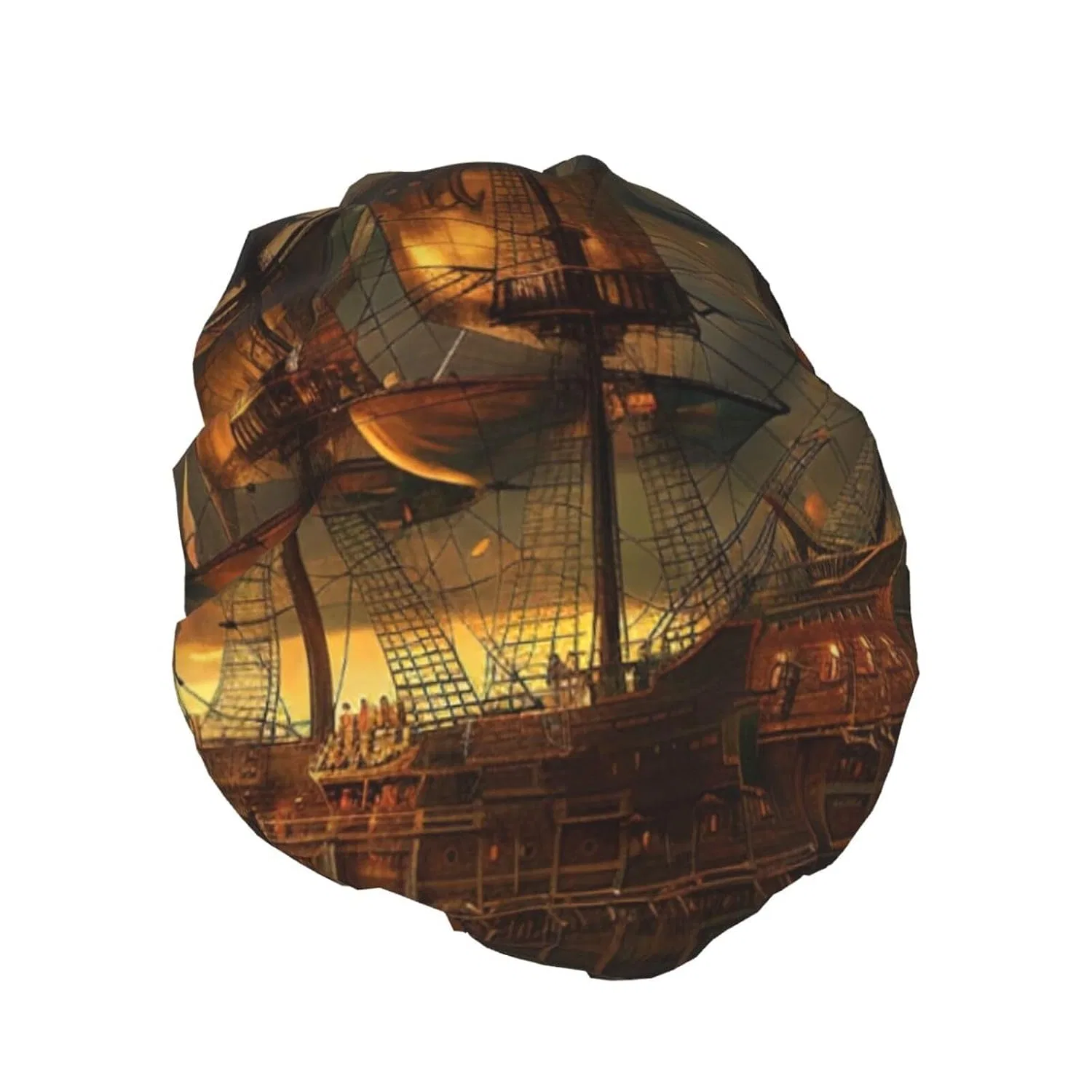 Двойная водонепроницаемая шапочка для душа с принтом Fantasy Piratenschiff, BWWHCCTI, 27,7 см — фото 2