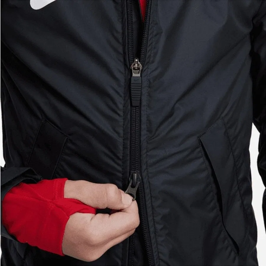 Детский дождевик с технологией Storm-FIT Nike, Бело-черный — фото 4