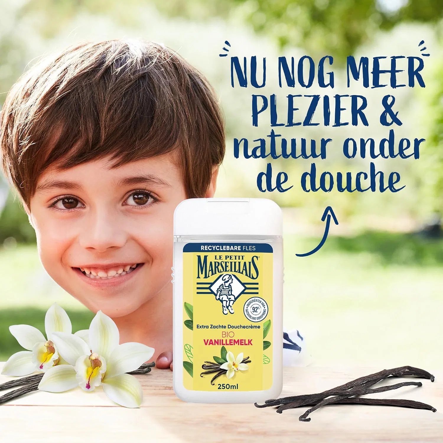 Гель для душа Extra Soft Organic Vanilla Milk Le Petit Marseillais, 12 x 250 мл — фото 2