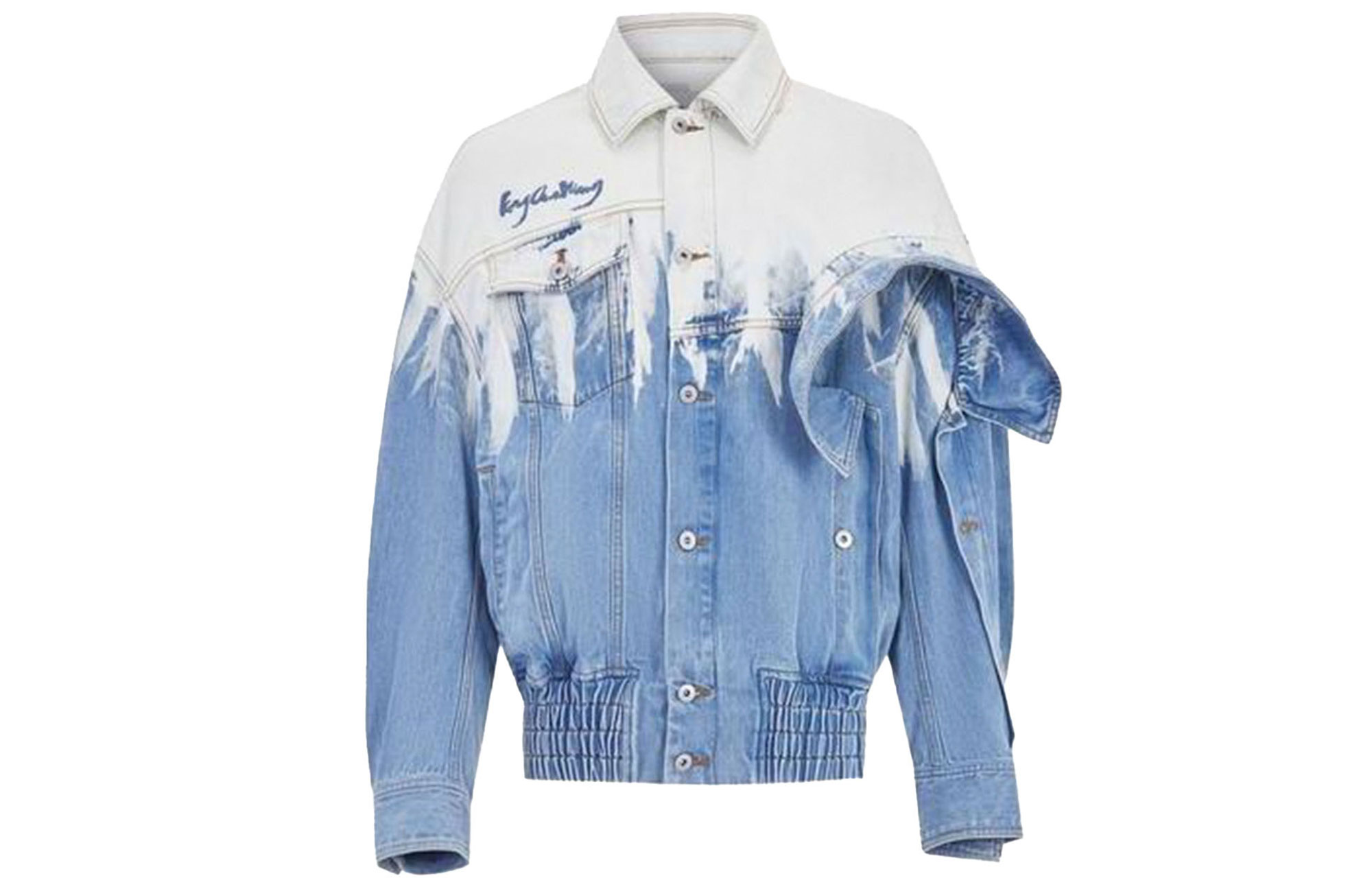 

Feng Chen Wang Джинсовая куртка унисекс сине-белая, Blue White