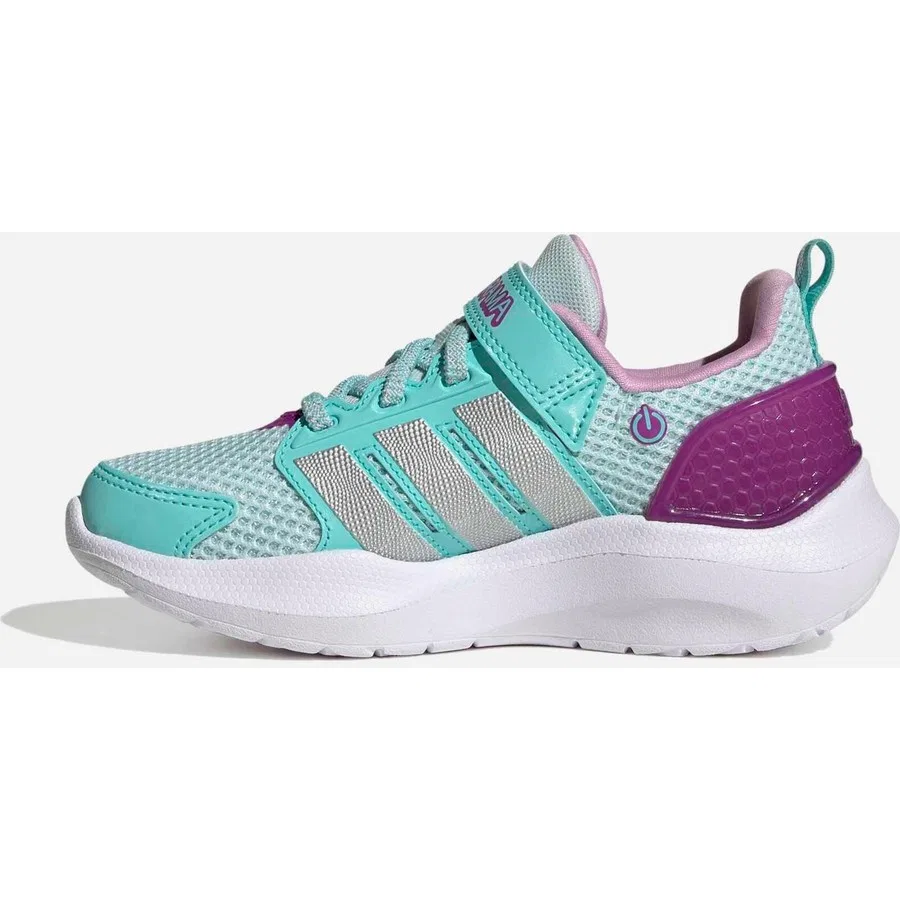 Детские спортивные кроссовки с моделью Lightorama Rnr El C, adidas, Зеленый — фото 2