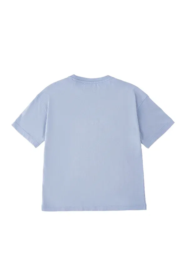 Футболка хлопковая Print t-shirt Roy Rogers, Azzurro, небесно-голубой — фото 2