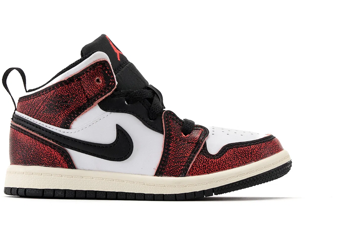 Детские кроссовки Lifestyle Jordan 1 Mid SE Wear-Away Chicago Jordan, Black/White/Sail/Infrared 23