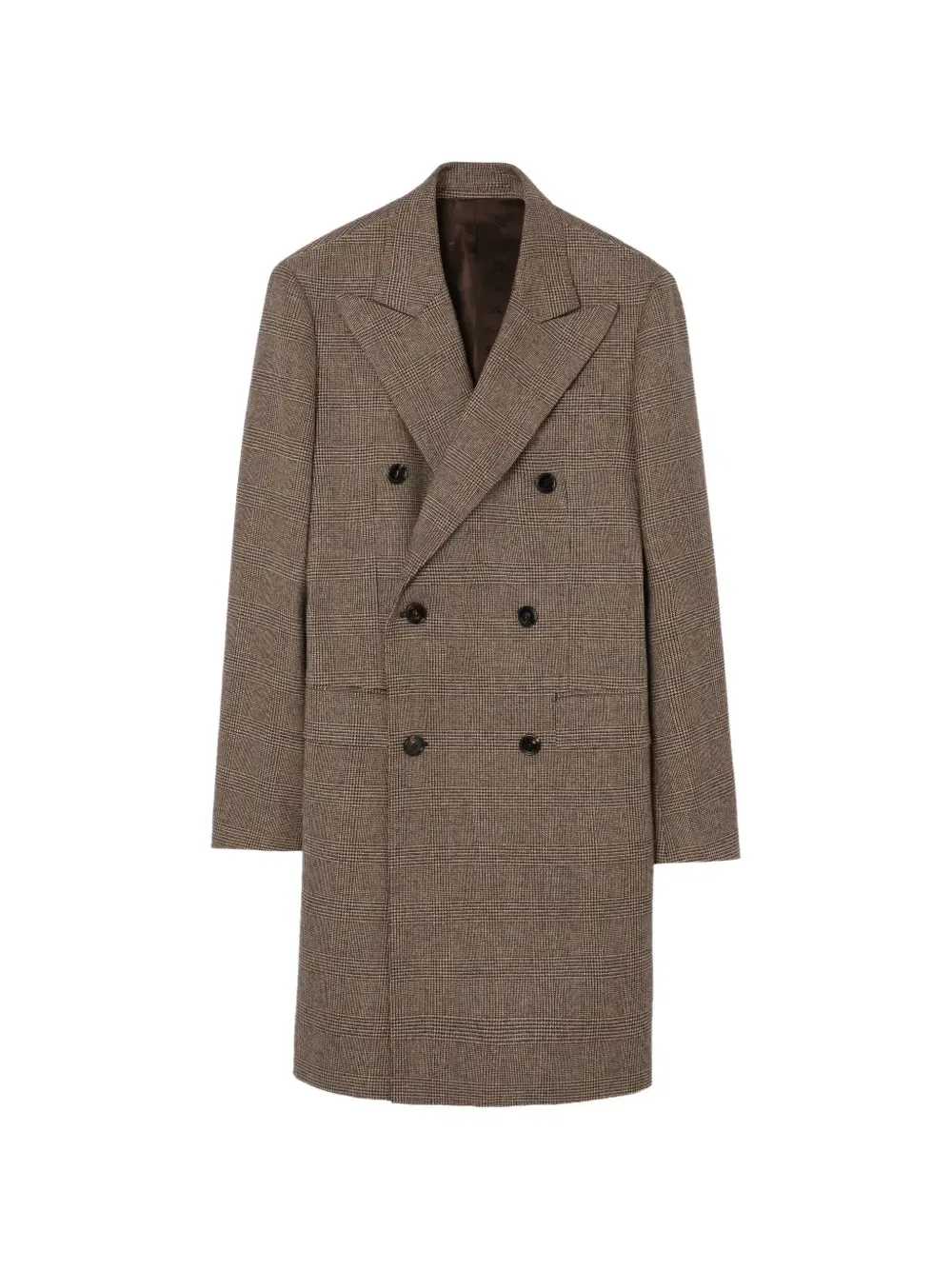 Пальто Denbury из шерсти и льна приталенного кроя Burberry, коричневый